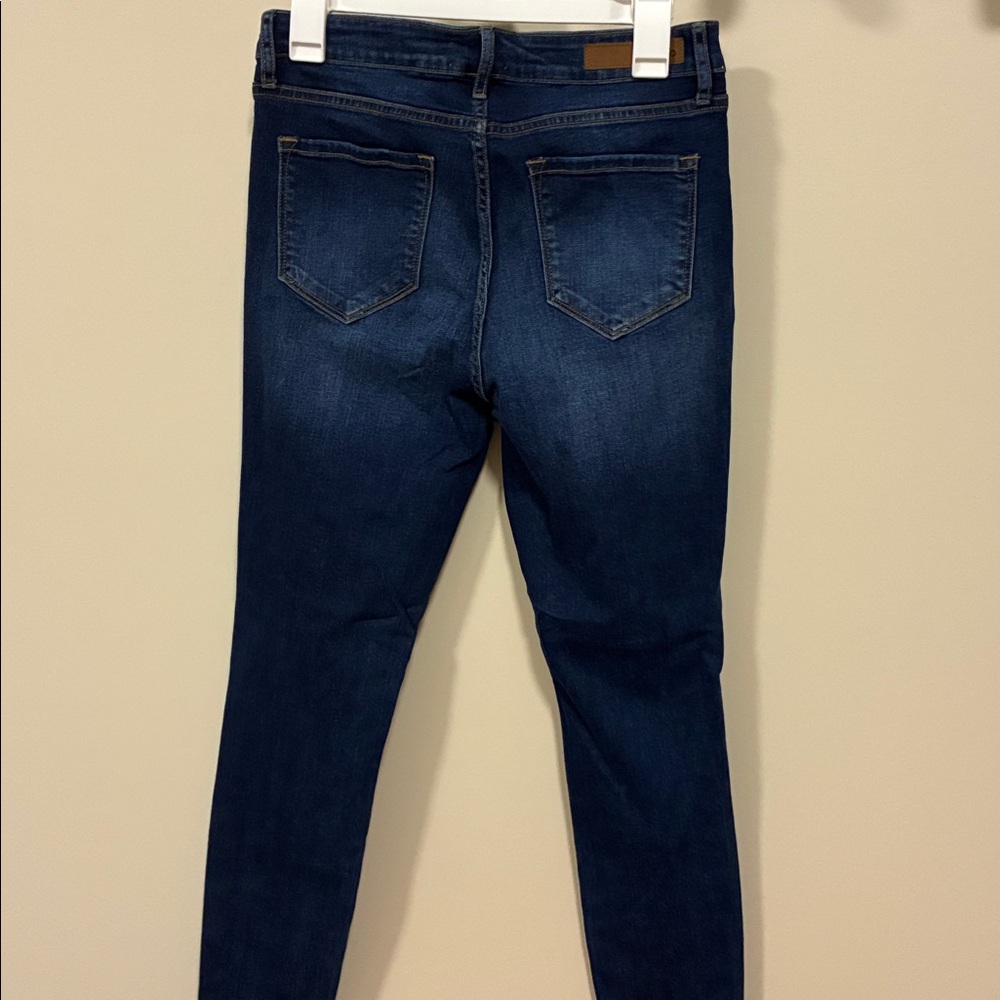 Cello Dark Blue Distressed Skinny Jeans size 9 - Picture 7 of 8